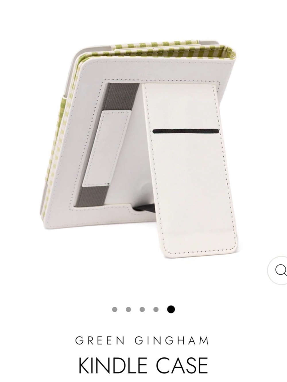 Elyse Breanne Kindle Case in Green Gingham - Picture 6 of 6